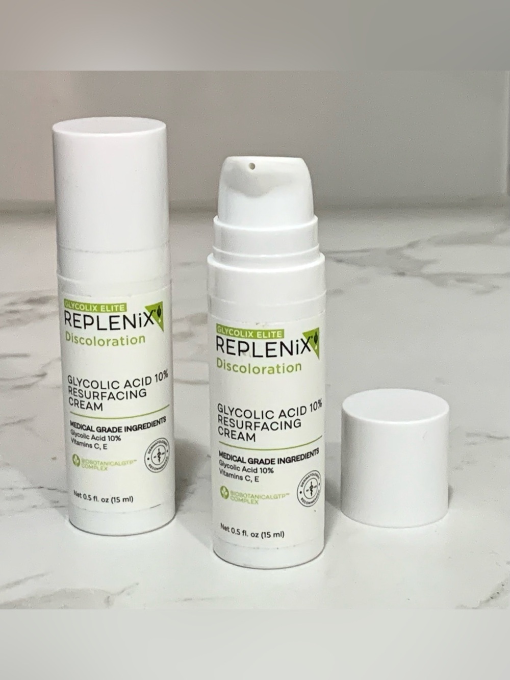 2X Replenix Discoloration Glycolic Acid 10% Resurfacing Cream 0.5 oz